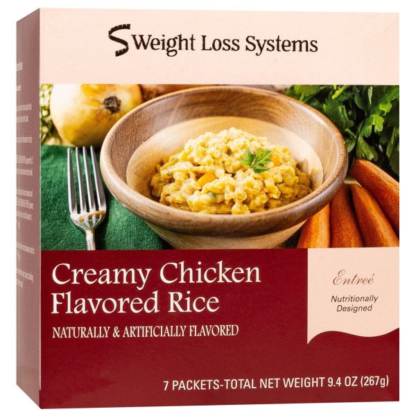 Weight Loss Systems Plant Based Entree - Creamy Chicken Flavored Rice (7 Box) Fashion