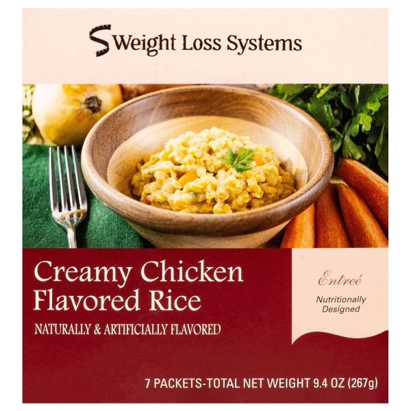 Weight Loss Systems Plant Based Entree - Creamy Chicken Flavored Rice (7 Box) Fashion