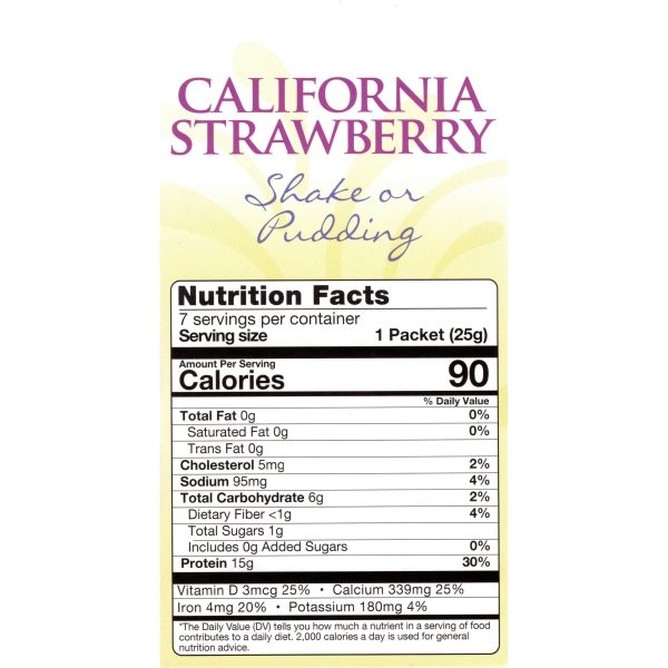 HealthSmart Pudding & Shake - California Strawberry - 7 Box on Sale