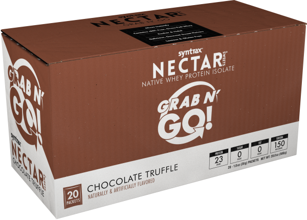 Syntrax - Nectar Protein Powder - Grab N Go - Chocolate Truffle - 20 Individual Servings For Discount