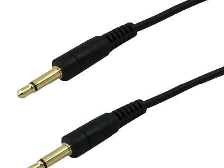 3.5mm Mono Male to Male Cable - Riser Rated CMR FT4 - Black Online