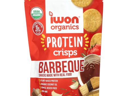 IWON Organics Protein Crisps - Barbeque - 3oz Bag (3 Servings Per Bag) Cheap