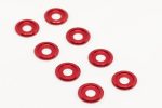 BE6311R 3mm Button Cap Screw Aluminium Anodised Washers Red Fashion