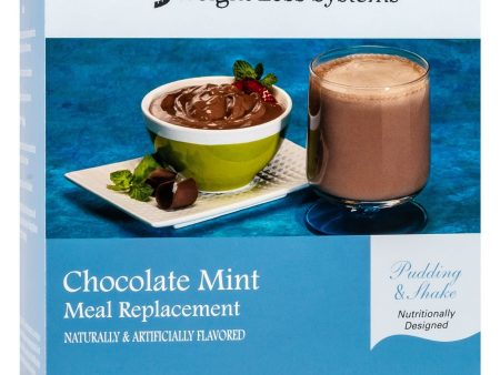 Weight Loss Systems Pudding & Shake - Chocolate Mint - Aspartame Free - 7 Box Discount