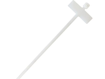 4 inch Wrap-Around Flag Style Cable Tie (18lb) - UL94 V-2 Nylon 66 - Clear - Pack of 100 Online Sale