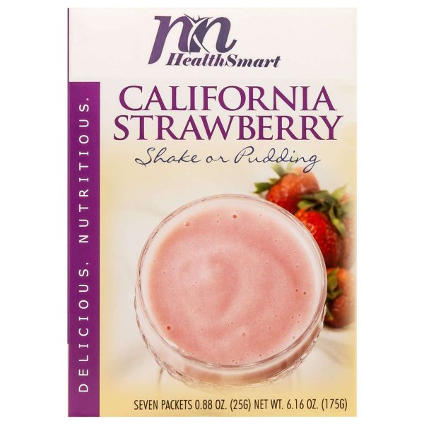 HealthSmart Pudding & Shake - California Strawberry - 7 Box on Sale