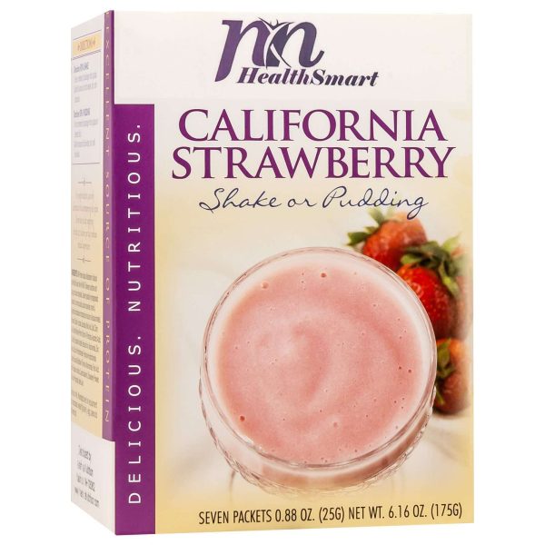 HealthSmart Pudding & Shake - California Strawberry - 7 Box on Sale