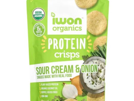 IWON Organics Protein Crisps - Sour Cream & Onion - 3oz Bag (3 Servings Per Bag) Supply