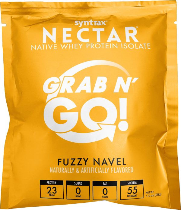 Syntrax - Nectar Protein Powder - Grab N Go - Fuzzy Navel - 20 Individual Servings Fashion