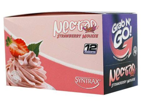 Syntrax - Nectar Protein Powder - Grab N Go - Strawberry Mousse - 12 Individual Servings Supply