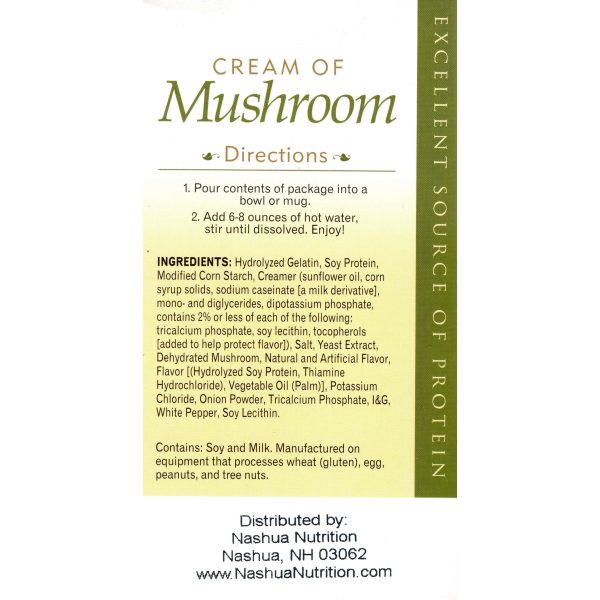 HealthSmart Protein Soup - Cream of Mushroom - 7 Box For Discount