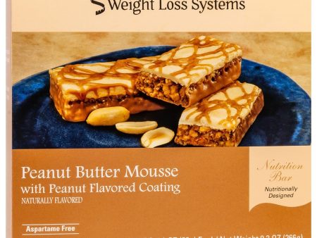 Weight Loss Systems Protein Bars - Peanut Butter Mousse, 7 Bars Box For Sale