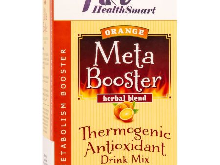 HealthSmart Meta Booster Drink Mix - Orange - 14 Packets Box Online Hot Sale