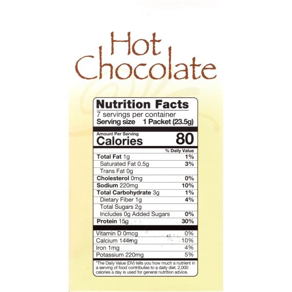 HealthSmart Protein Hot Chocolate - Classic, 7 Servings Box Supply