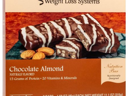 Weight Loss Systems Protein Bars - Chocolate Almond, 7 Bars Box For Cheap