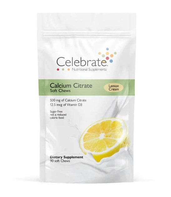 Celebrate Vitamins - Calcium Citrate - Soft Chews - Lemon Cream - 500mg - 90 Chews Sale