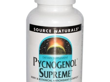 SOURCE NATURALS - Pycnogenol Supreme - 60 Tabs on Sale