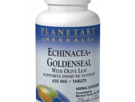 PLANETARY HERBALS - Echinacea-Goldenseal with Olive Leaf 635 mg - 60 Tablets Online Hot Sale