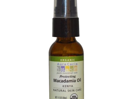 AURA CACIA - Organic Skin Care Oil Macadamia - 1 fl. oz. (30 ml) Supply