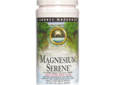 SOURCE NATURALS - Magnesium Serene Berry Flavor - 9 oz. (260 g) Supply