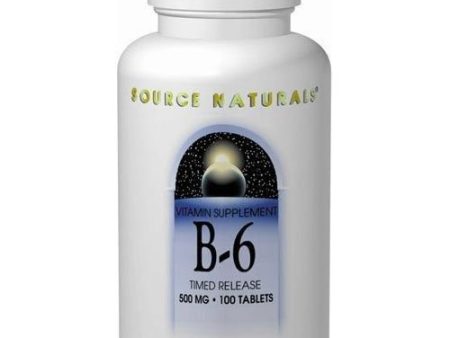 SOURCE NATURALS - Vitamin B-6 (50 mg) - 100 Tablets Hot on Sale