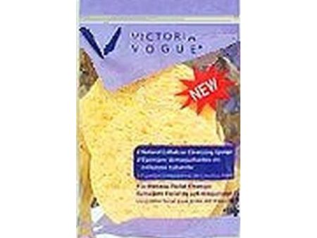 VICTORIA VOGUE - Natural Cellulose Cleansing Sponges - 2 Pack Supply