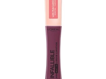 L OREAL - Infallible Pro-Matte Les Macarons Scented Liquid Lipstick Blackcurrant Crush - 0.21 fl oz (6.3 ml) Supply