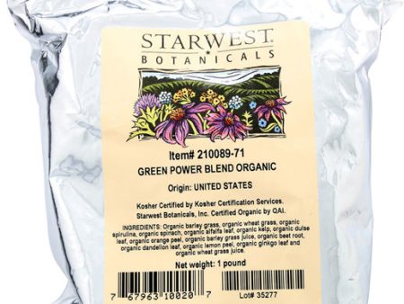 STARWEST - Green Power Blend Organic - 1 lb on Sale