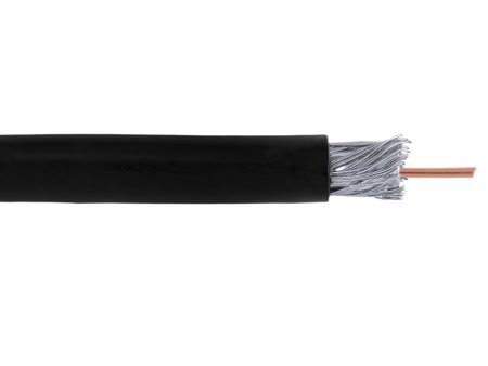 1000ft RG6 18AWG CCS Direct Burial Bulk Cable - Black For Discount