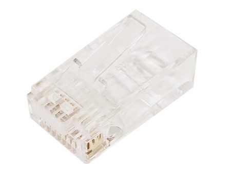 RJ45 Cat5e Cat6 Pass-Through Plug (Solid or Stranded) (8P 8C) - Pack of 50 Online Sale