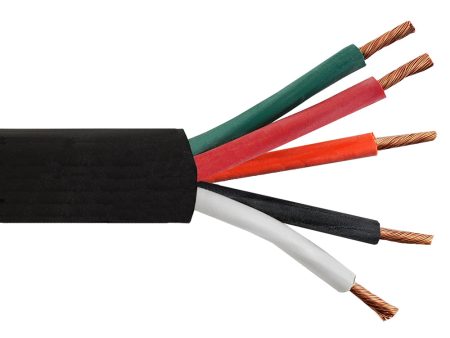 Flexible Electrical Cord Cable - 10AWG 5C SOOW 600V 90C - Black (Per Meter) For Discount