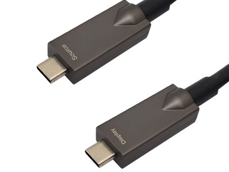 USB 3.1 AOC Type-C Male to Type-C Male Cable 10G 3A - CMP - Black Online Sale