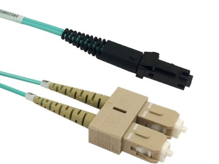 OM3 Multimode Duplex MTRJ SC 50 Micron - Fiber Optic Patch Cable - 2mm Jacket - LSZH OFNR Discount