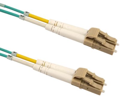 OM3 Multimode Duplex LC LC 50 Micron - Fiber Optic Patch Cable - 2mm Jacket - OFNP Plenum Discount