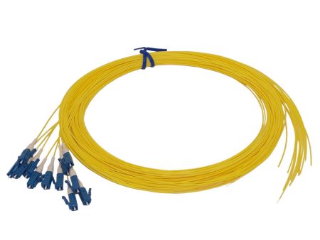 3m LC UPC 12-Fiber OS2 Singlemode Simplex 9 micron - 900um Pigtail - Yellow Online Hot Sale