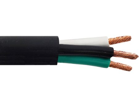 Flexible Electrical Cord Cable - 10AWG 3C SJT 300V 105C - Black (Per Meter) Online Hot Sale