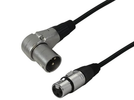 Premium Phantom Cables XLR Microphone Right Angle Male To Female Cable FT4 Online Hot Sale