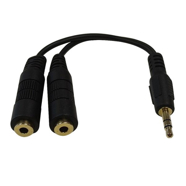 3.5mm Stereo Male to 2x 3.5mm Stereo Female Cable Online Sale