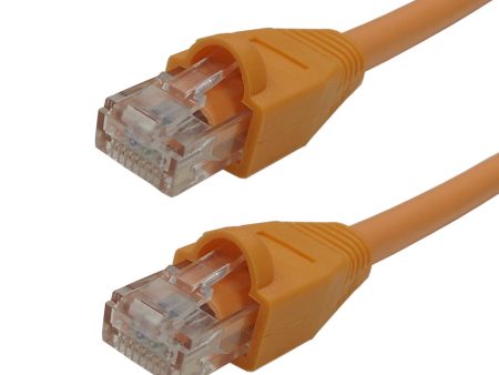 Regular Boot Custom RJ45 Cat6 550MHz Assembled Patch Cable - Orange For Discount