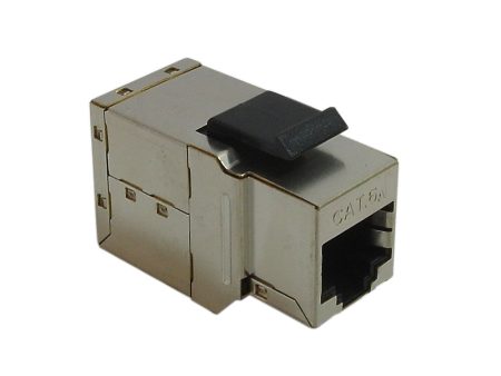 RJ45 Keystone Jack, Female to Female Cat6a Shielded For Sale