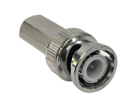 BNC Male Twist-On Connector for RG6 - Pack of 10 Sale