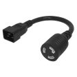 1ft IEC C20 to NEMA L6-20R Power Cable - 12AWG - SJT Jacket on Sale