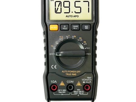 Digital multimeter with test leads - LED display Hot on Sale