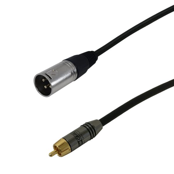 Premium Phantom Cables XLR Male to RCA Male Unbalanced Audio Cable FT4 Hot on Sale