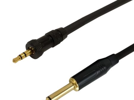 Premium Phantom Cables Un-balanced 1 4 Inch TS Male To  3.5mm Locking Male Cable Online now