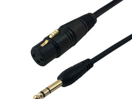 XLR 3-pin Female to 1 4 Inch TRS Male Balanced Cable Cheap