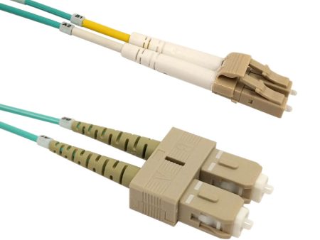 OM4 Multimode Duplex LC SC 50 Micron - Fiber Optic Patch Cable - 2mm Jacket - LSZH OFNR on Sale