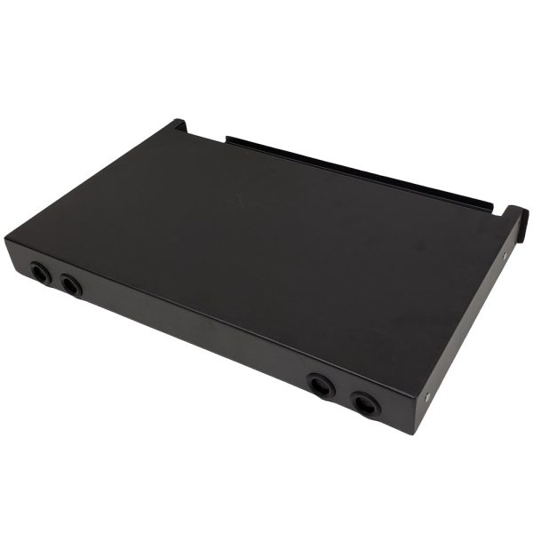 1U LGX Style Sliding Panel (holds 3 cassettes panels) - Black Online Hot Sale