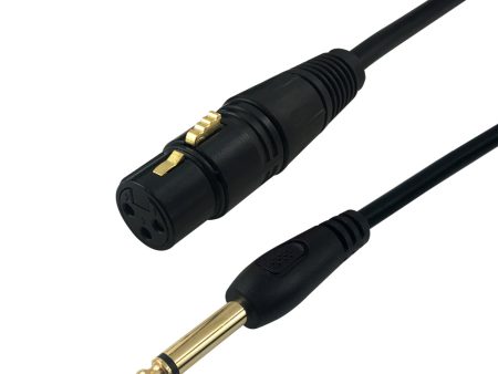 XLR 3-pin Female to 1 4 Inch TS Male Unbalanced Cable Online Sale