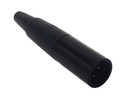 Mini-XLR 3-pin Male Connector - Black Online Sale